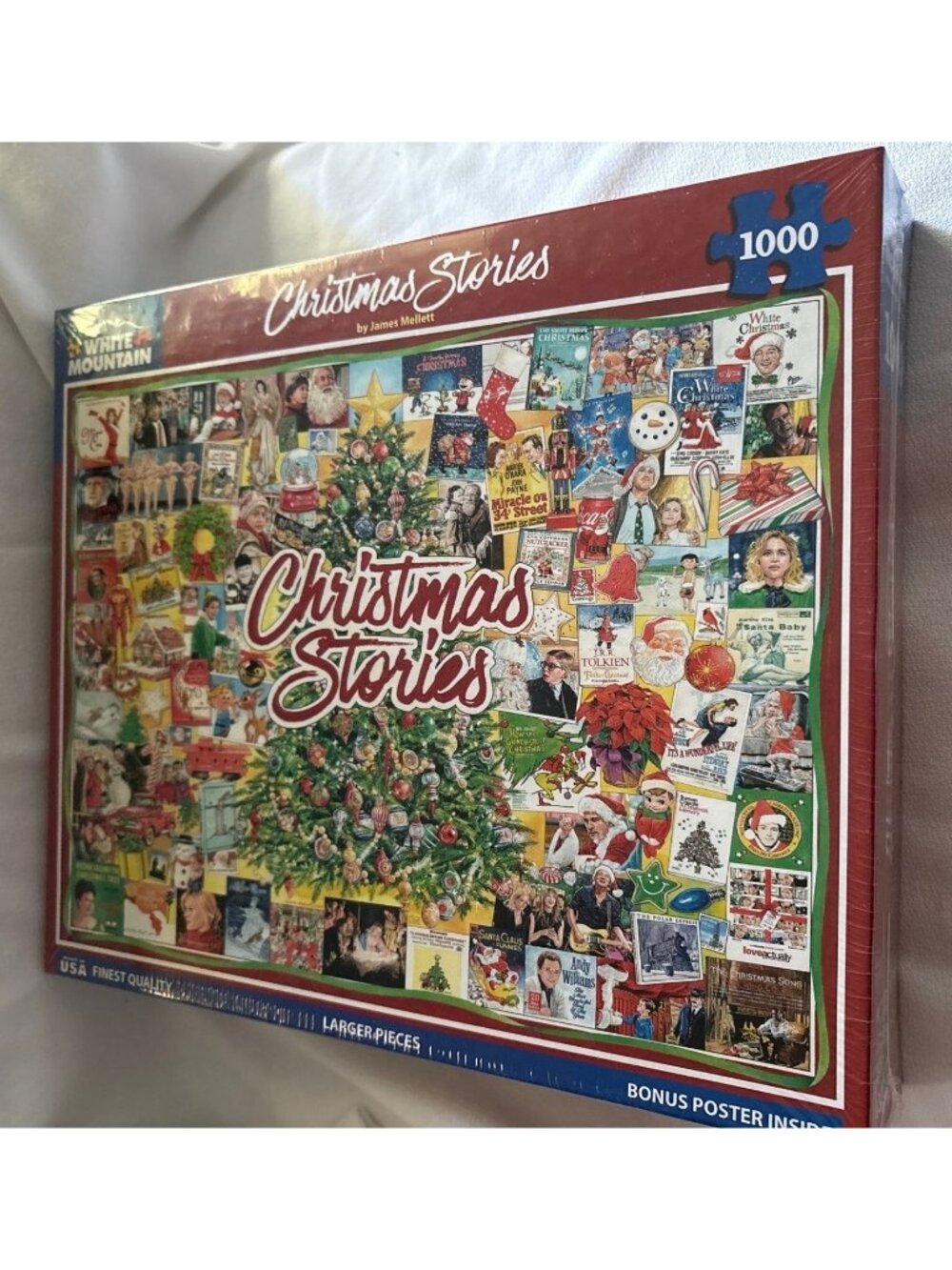 White Mountain Christmas Stories 1000-Piece Jigsaw Puzzle By James Mellett With